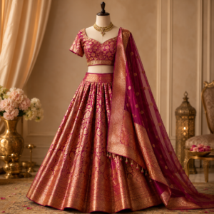Pattu lehengas