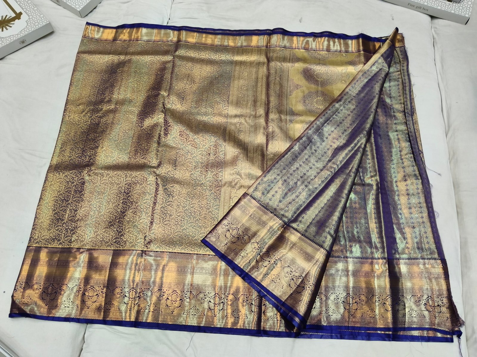 Semi kanchi pattu saree - Image 3