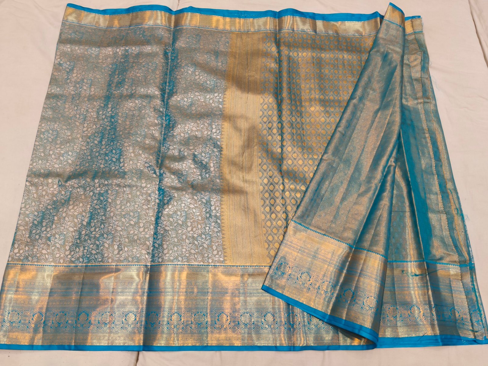 Semi kanchi pattu saree - Image 3