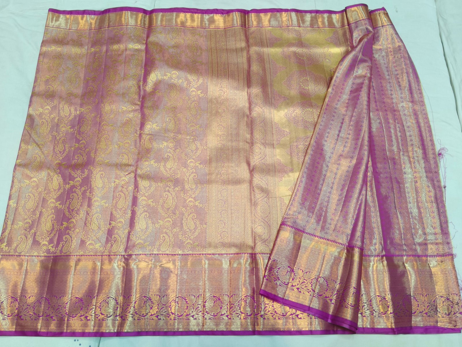 Semi kanchi pattu saree - Image 3