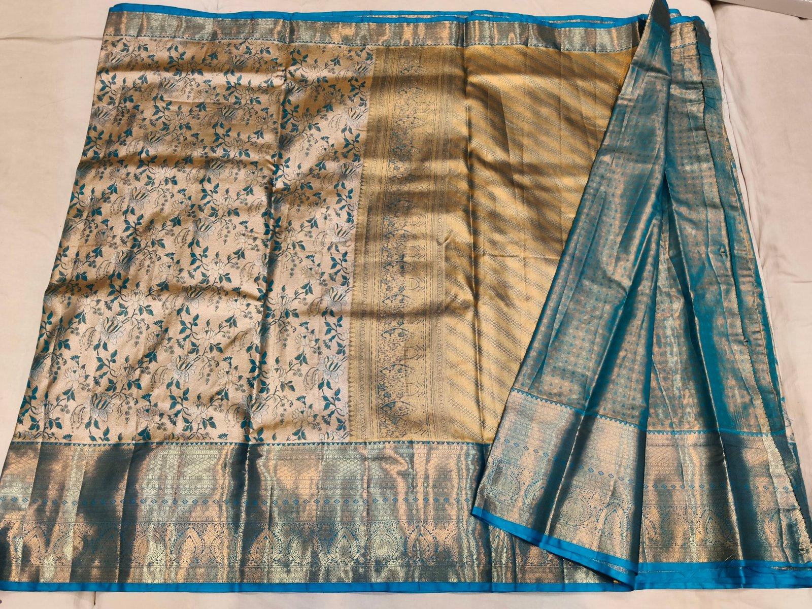 Semi kanchi pattu saree - Image 3