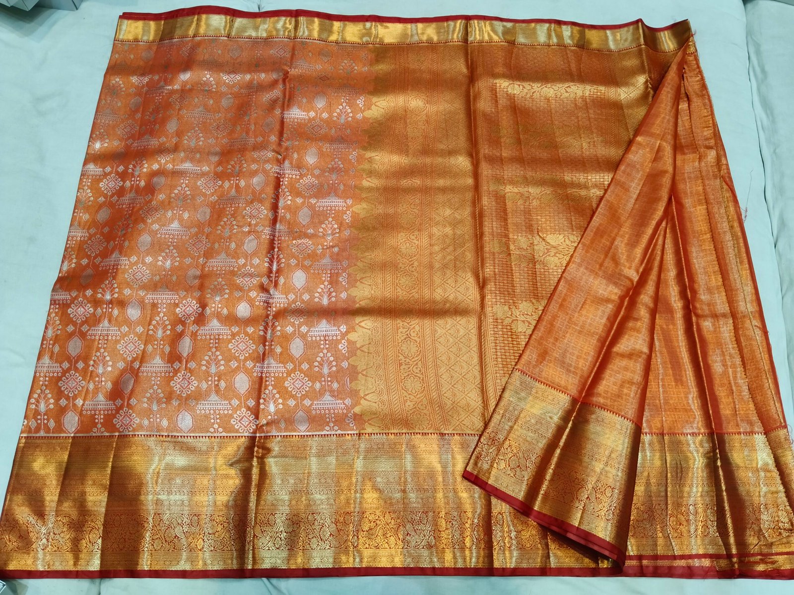 Semi kanchi pattu saree - Image 3