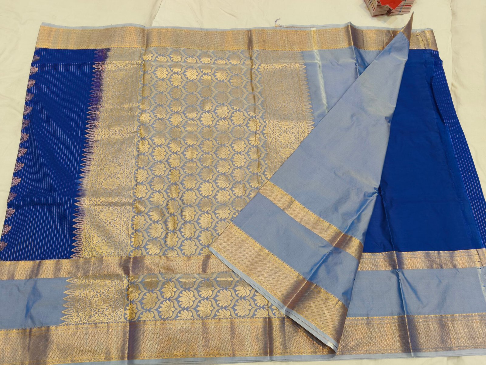 Gap border kanchi pattu saree - Image 3