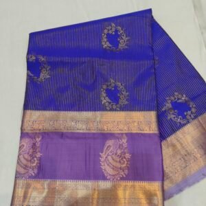 Gap border kanchi pattu saree