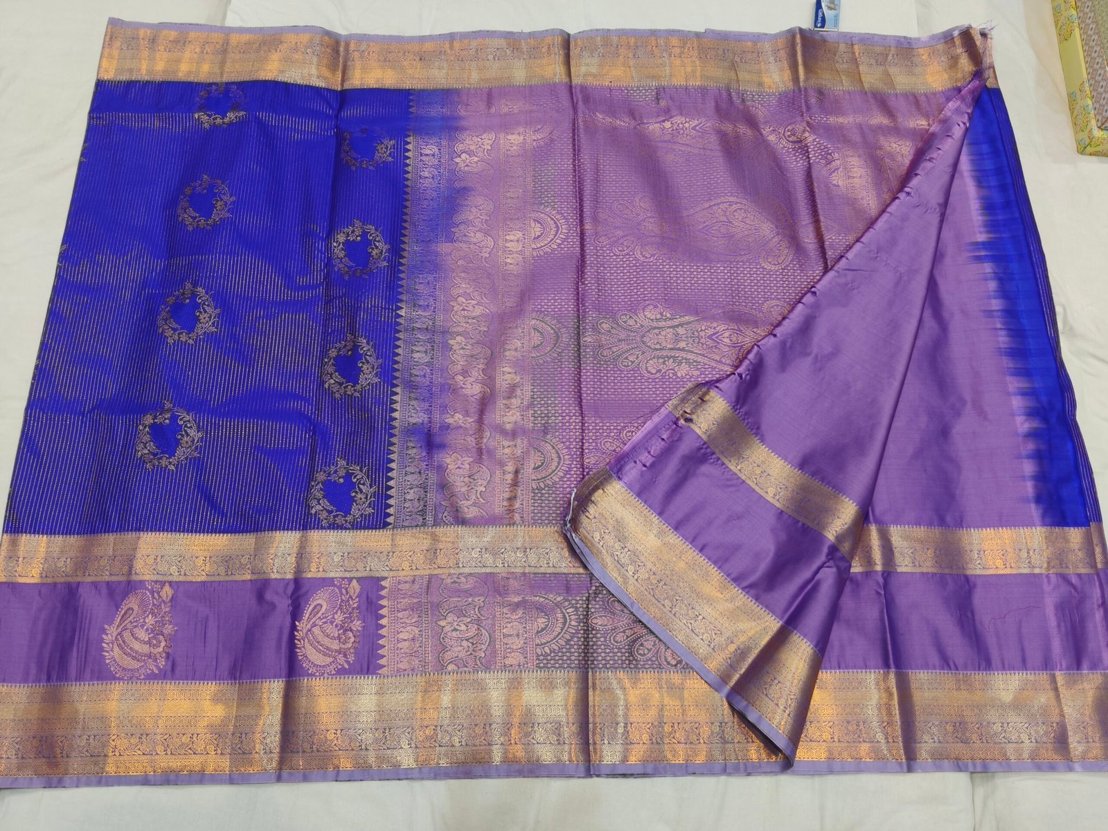 Gap border kanchi pattu saree - Image 3