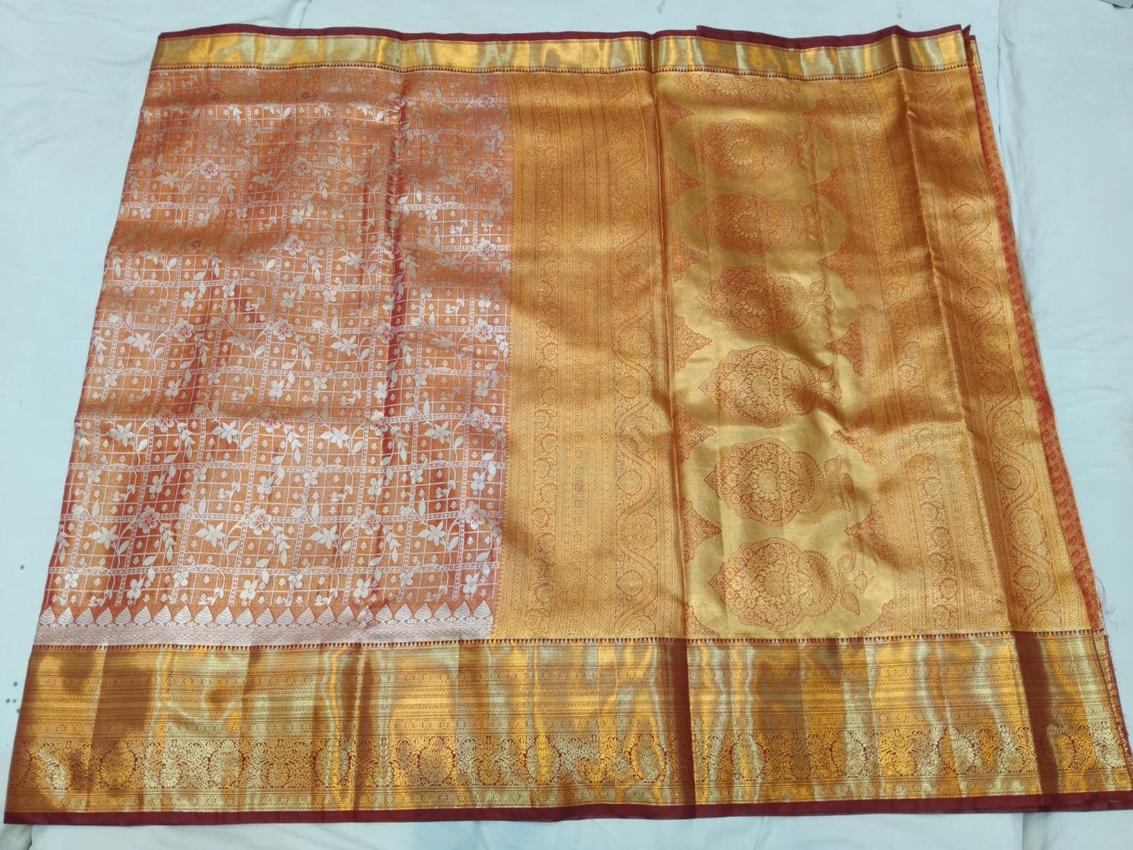 Semi kanchi pattu saree - Image 3