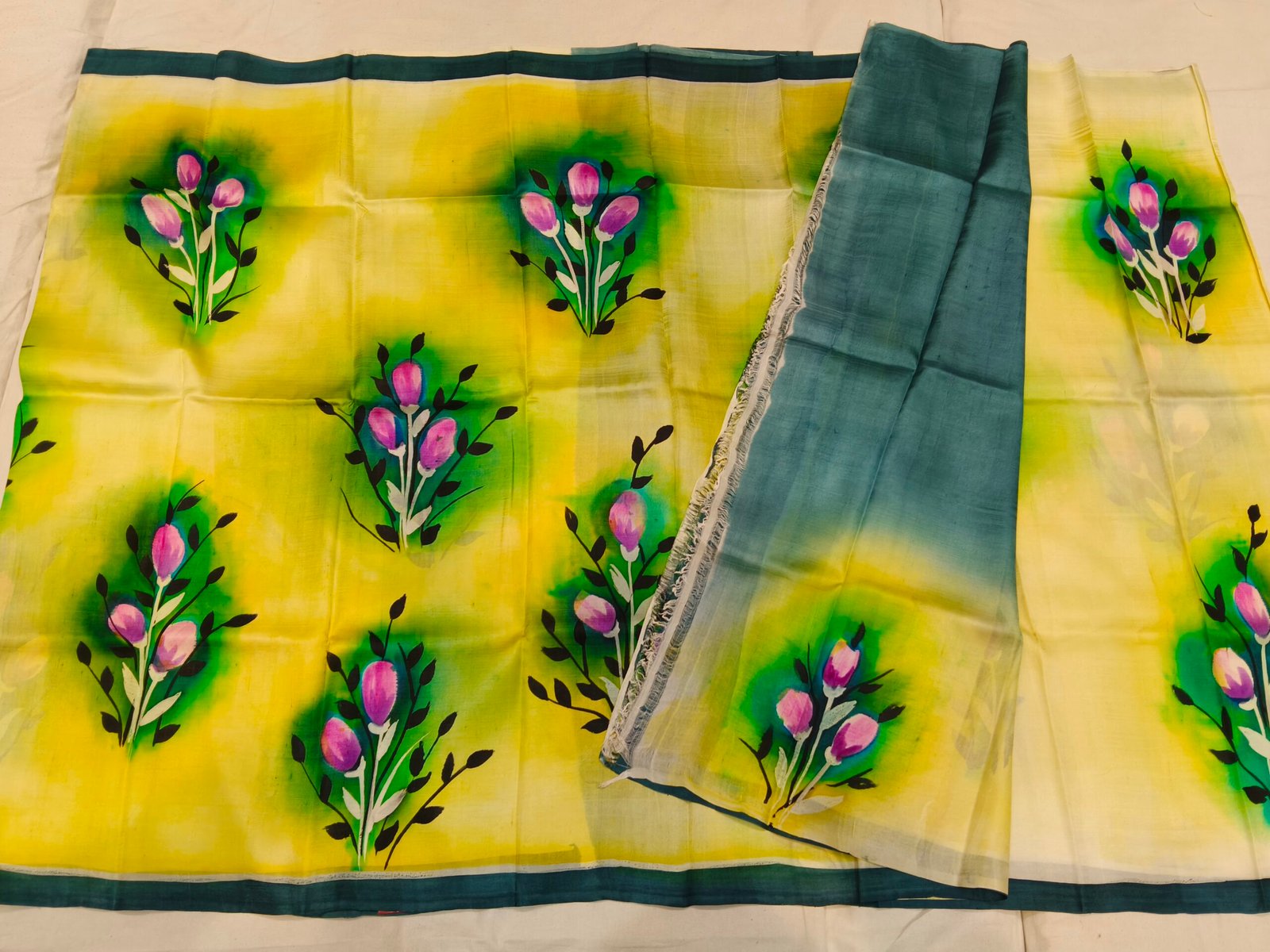 Pure Tussar silk saree - Image 3
