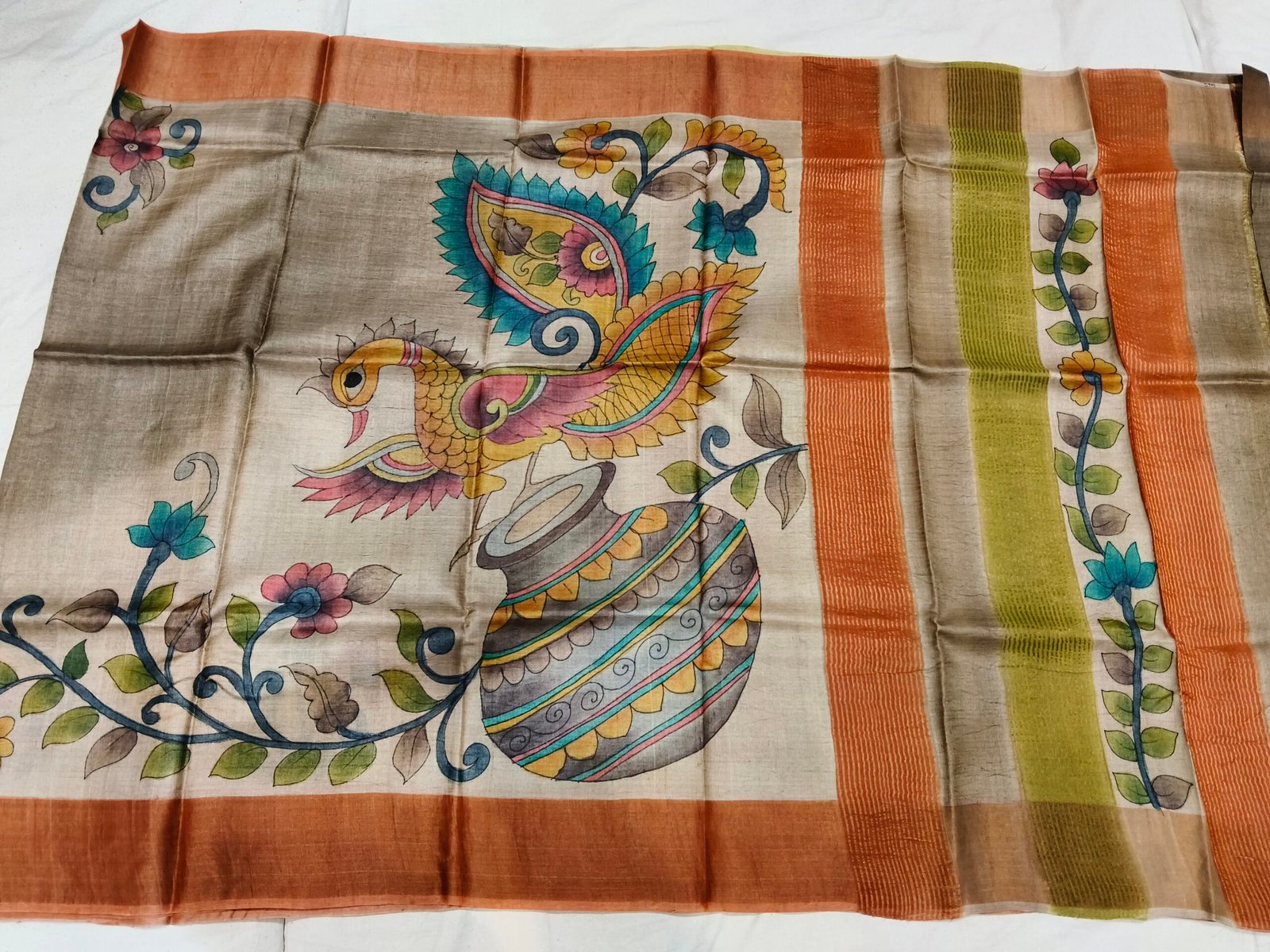 Pure Tussar silk saree - Image 2