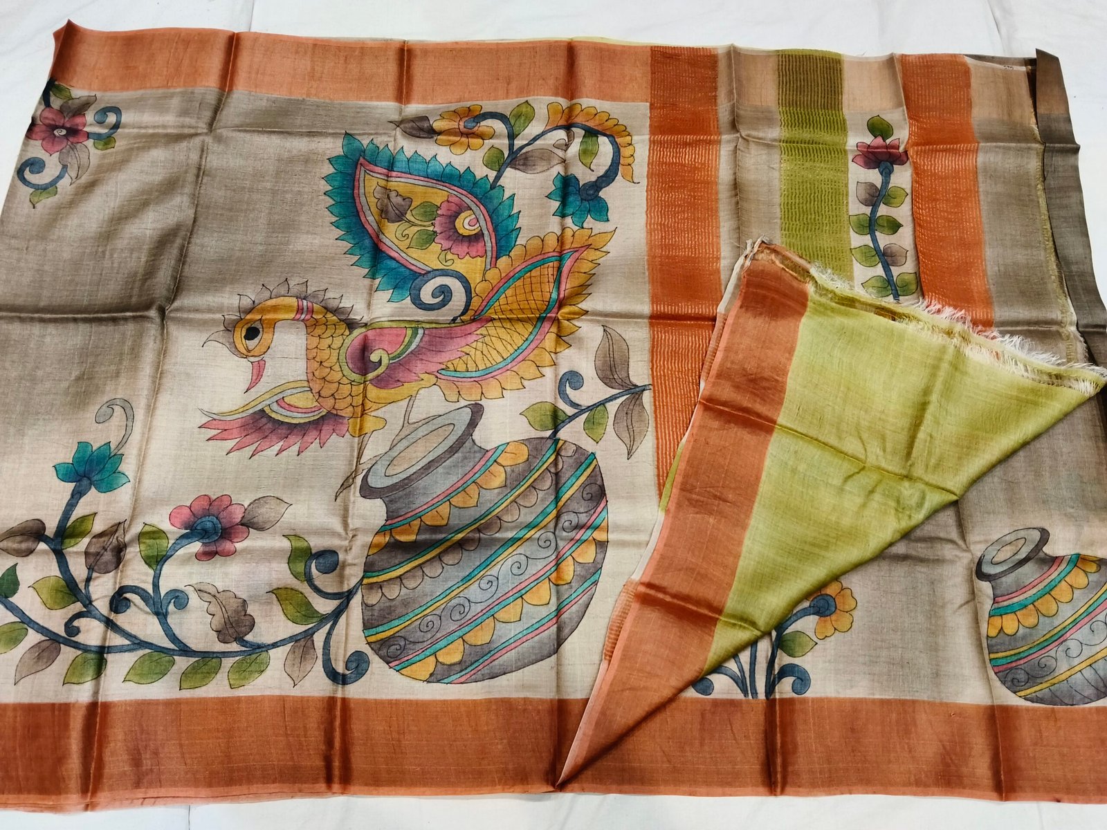 Pure Tussar silk saree - Image 3