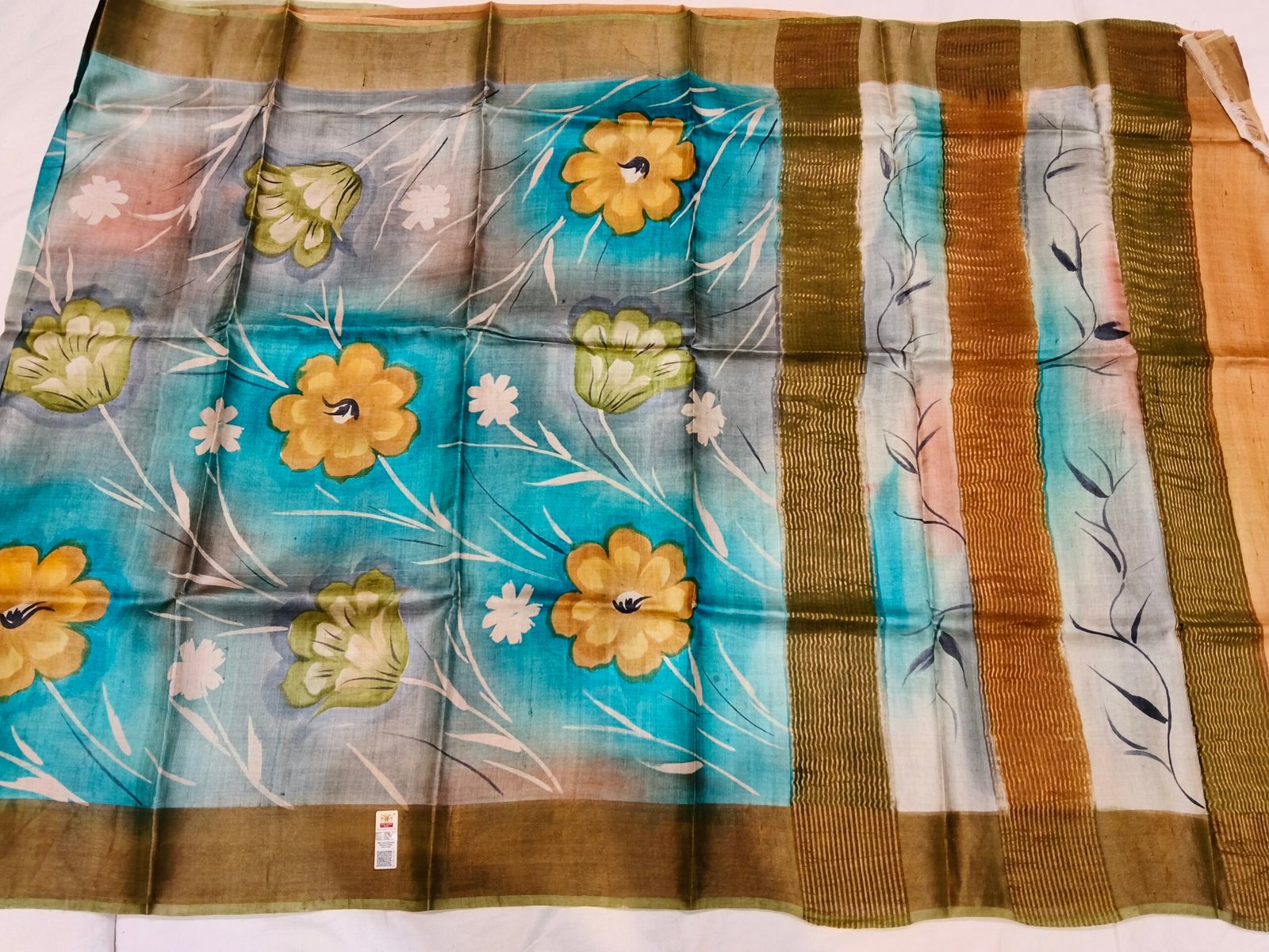 Pure Tussar silk saree - Image 2