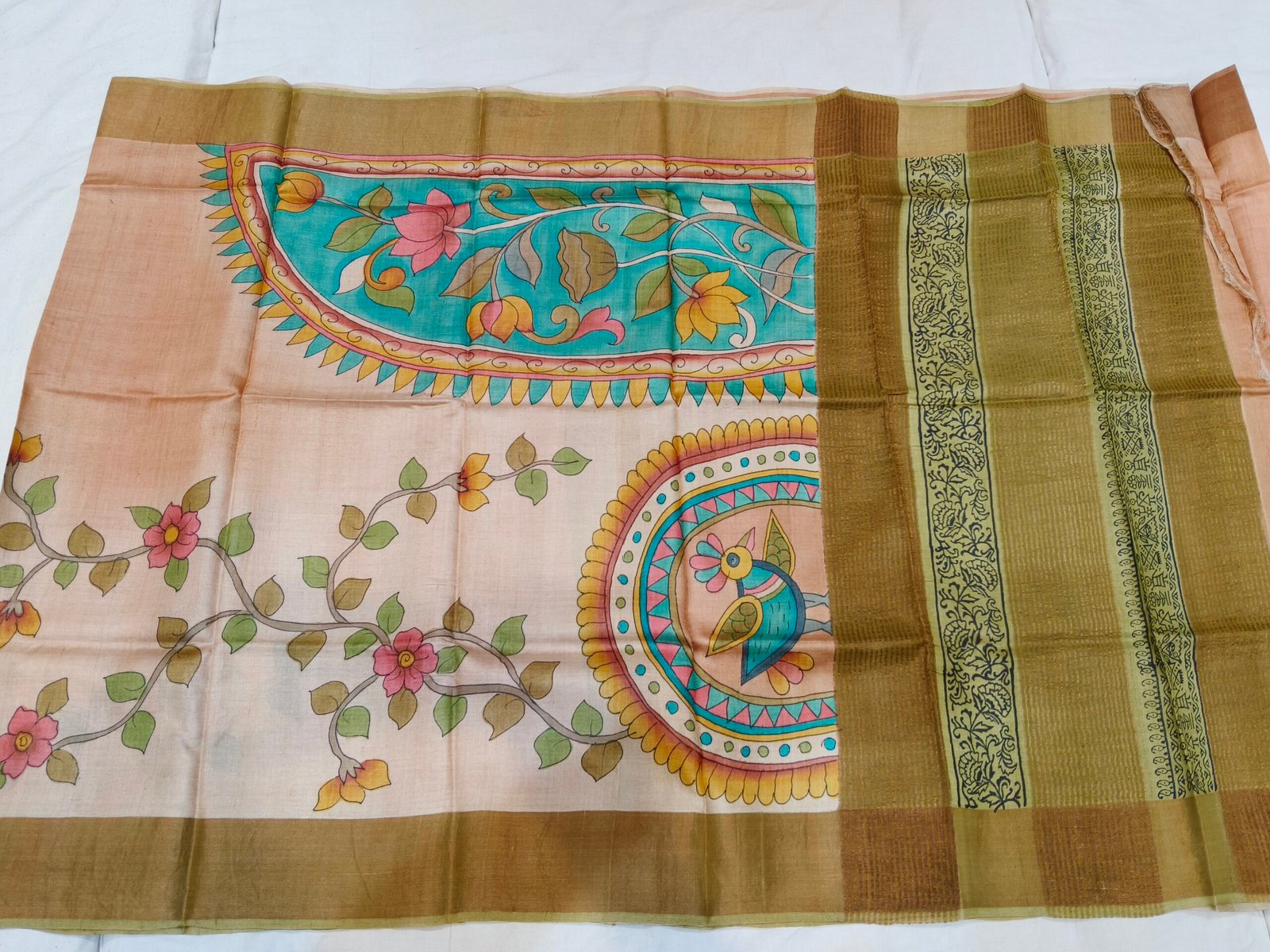 Pure Tussar silk saree - Image 2
