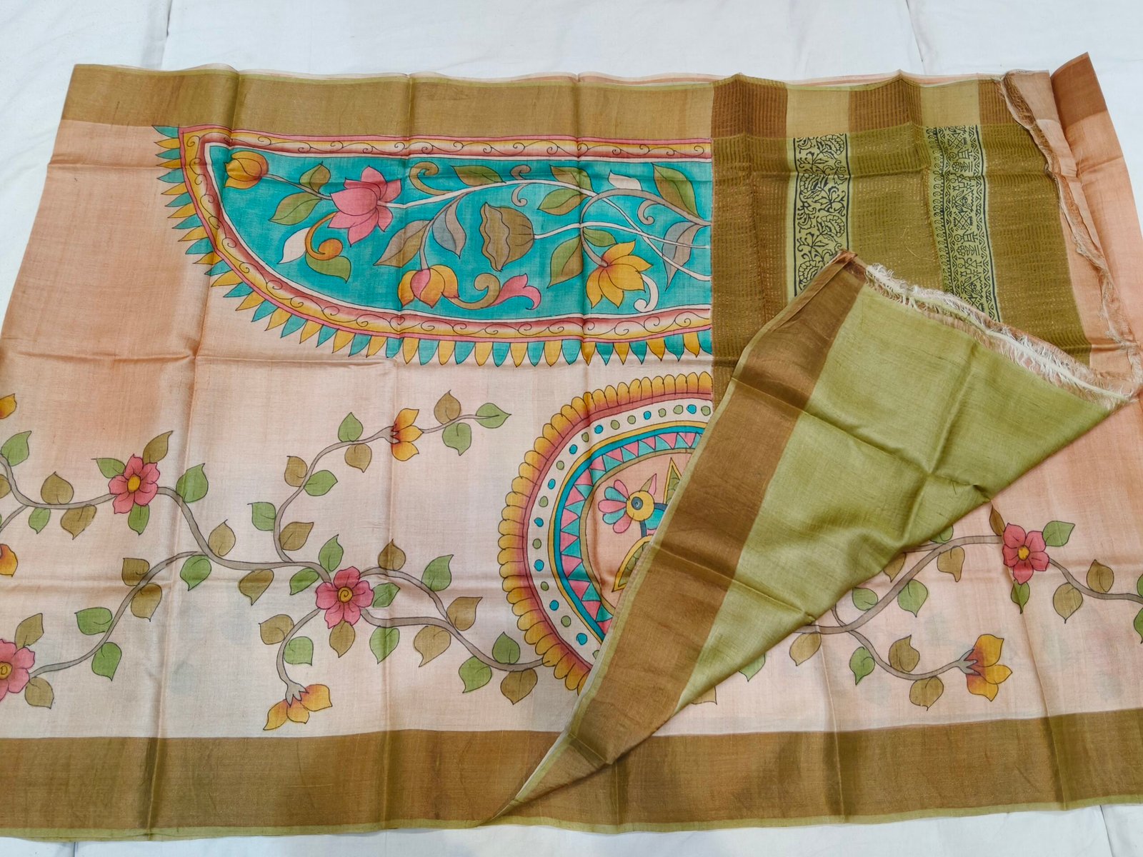 Pure Tussar silk saree - Image 3