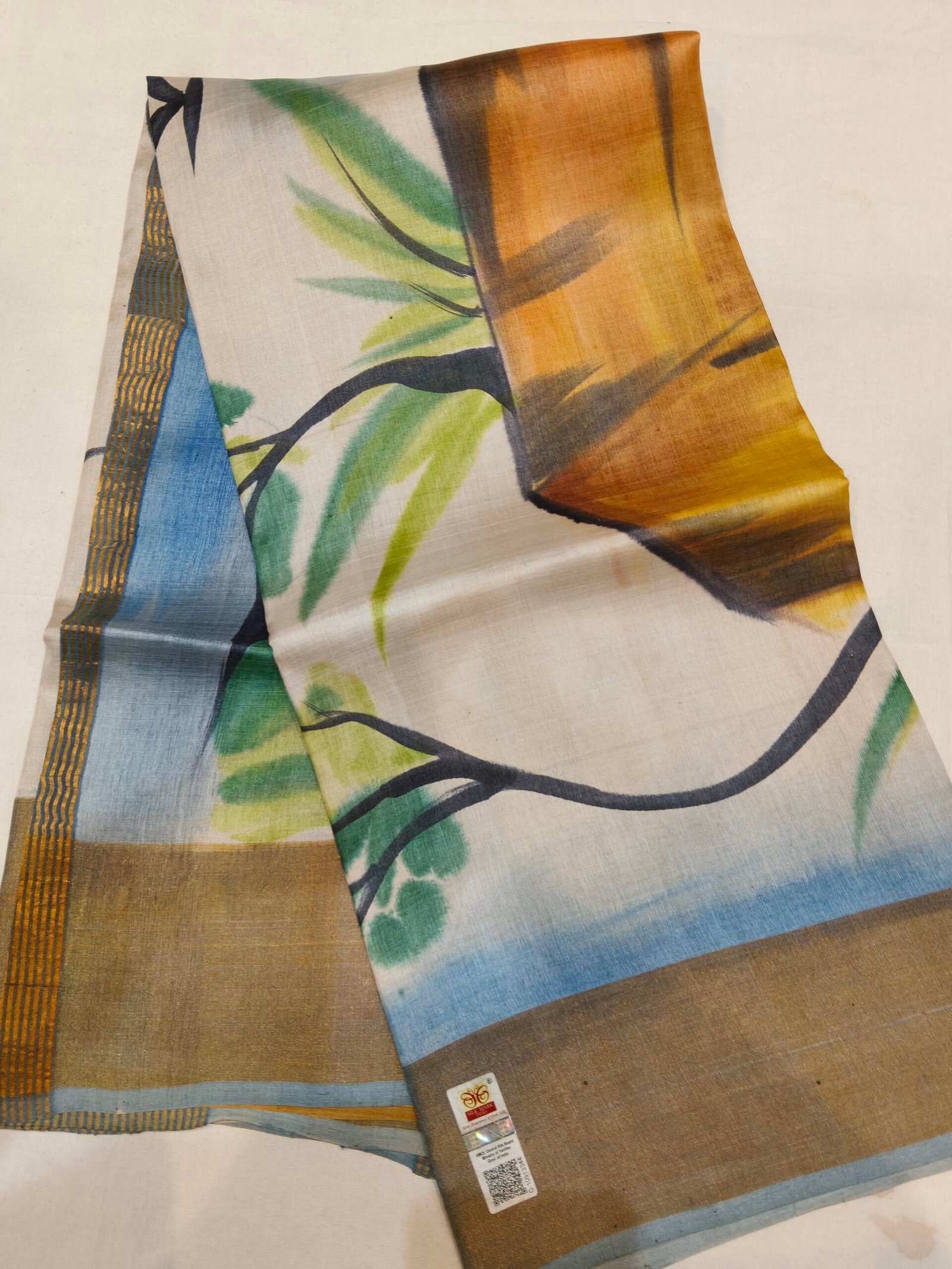 Pure Tussar silk saree