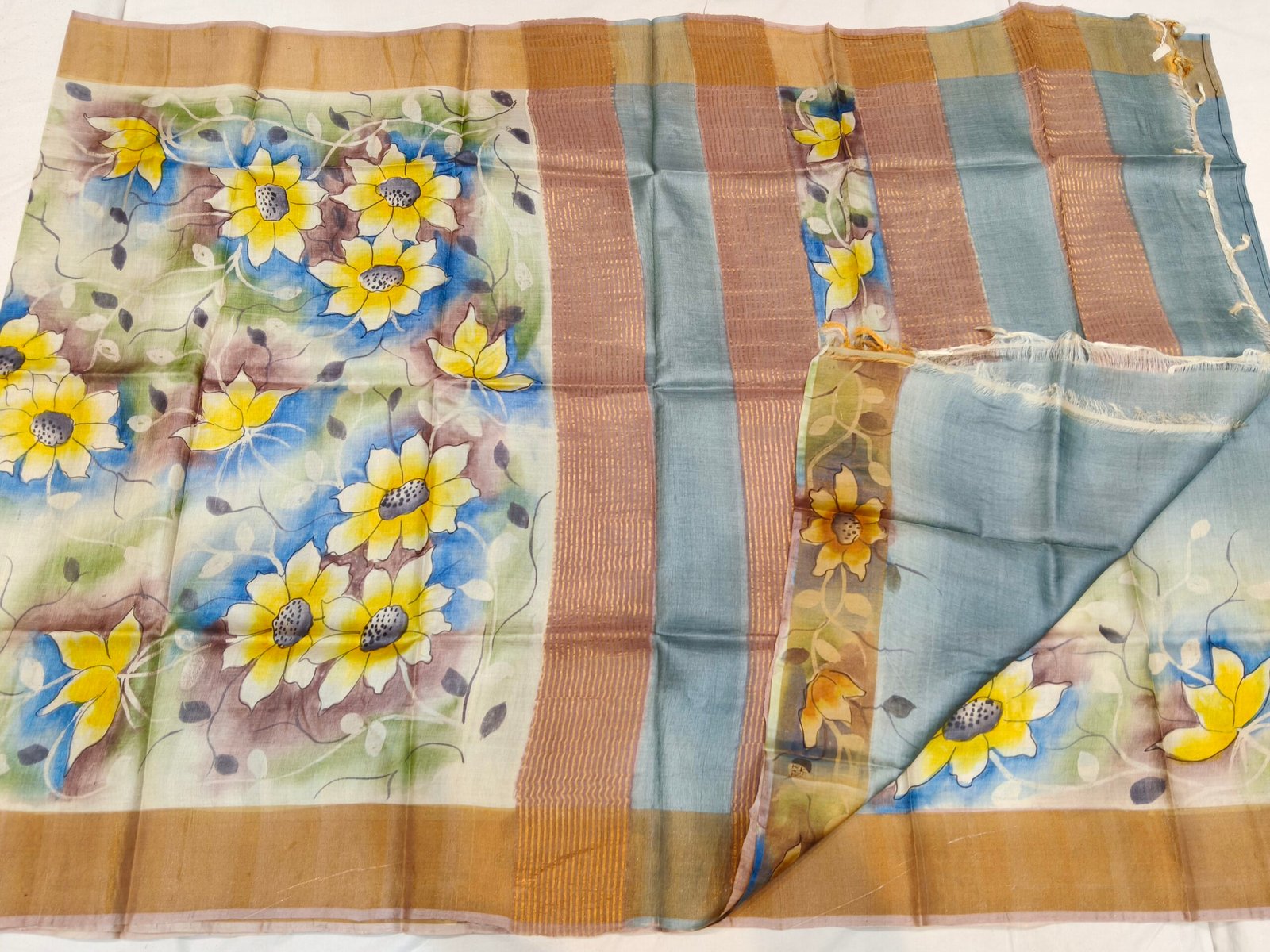 Pure Tussar silk saree - Image 3