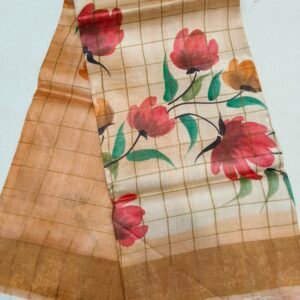 Pure Tussar silk saree