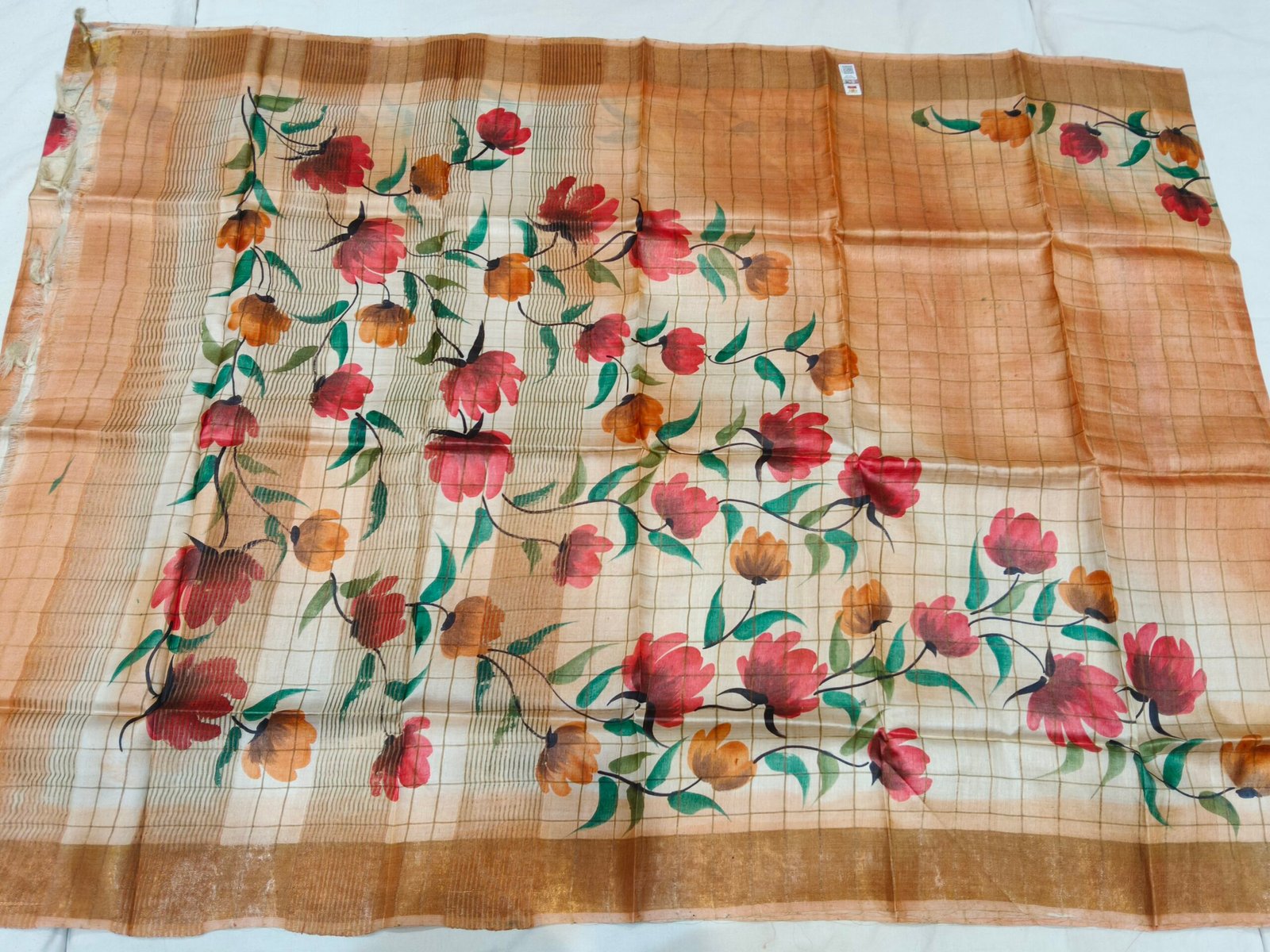 Pure Tussar silk saree - Image 2
