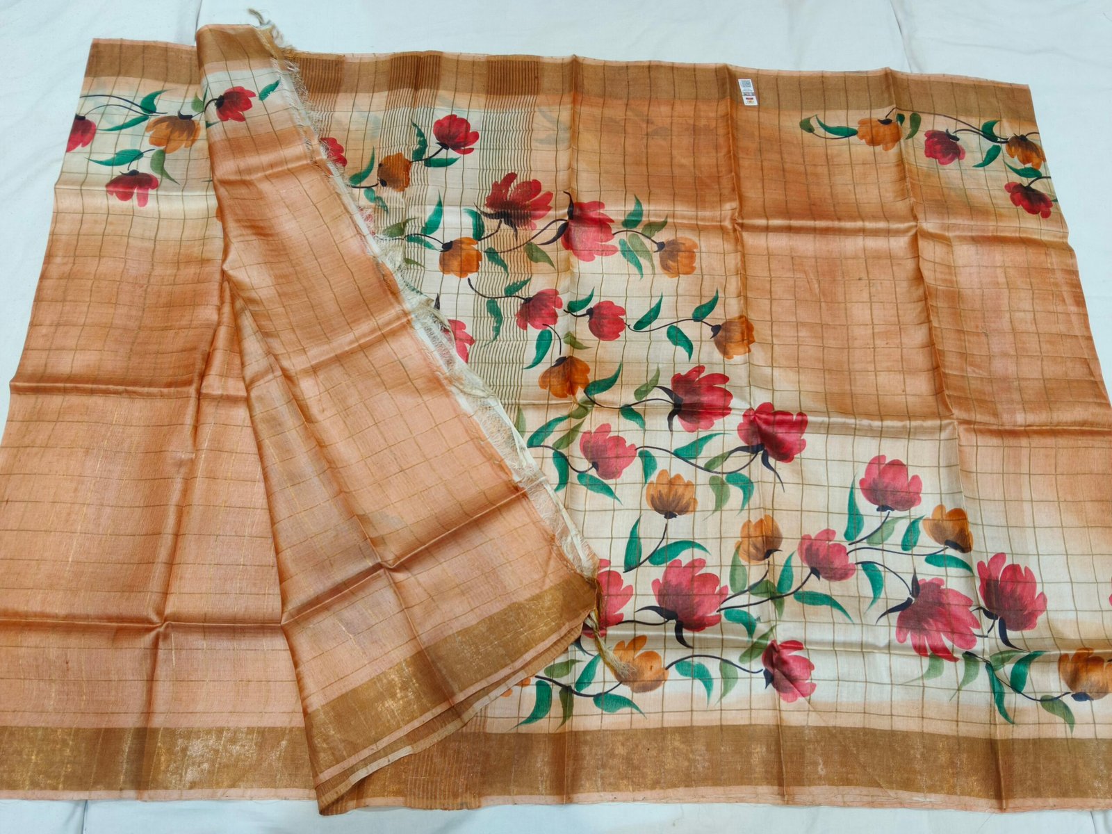 Pure Tussar silk saree - Image 3