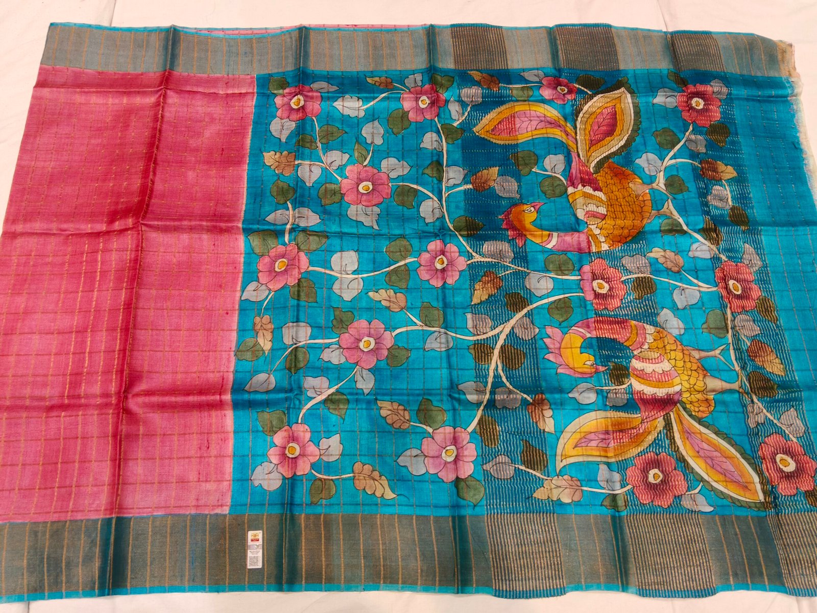 Pure Tussar silk saree - Image 2