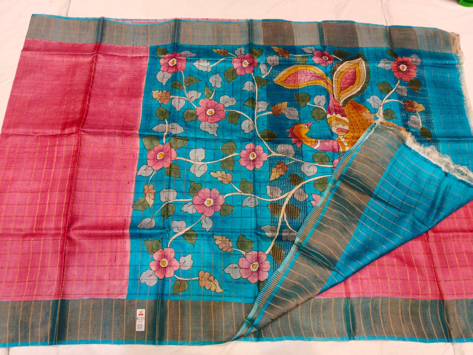 Pure Tussar silk saree - Image 3