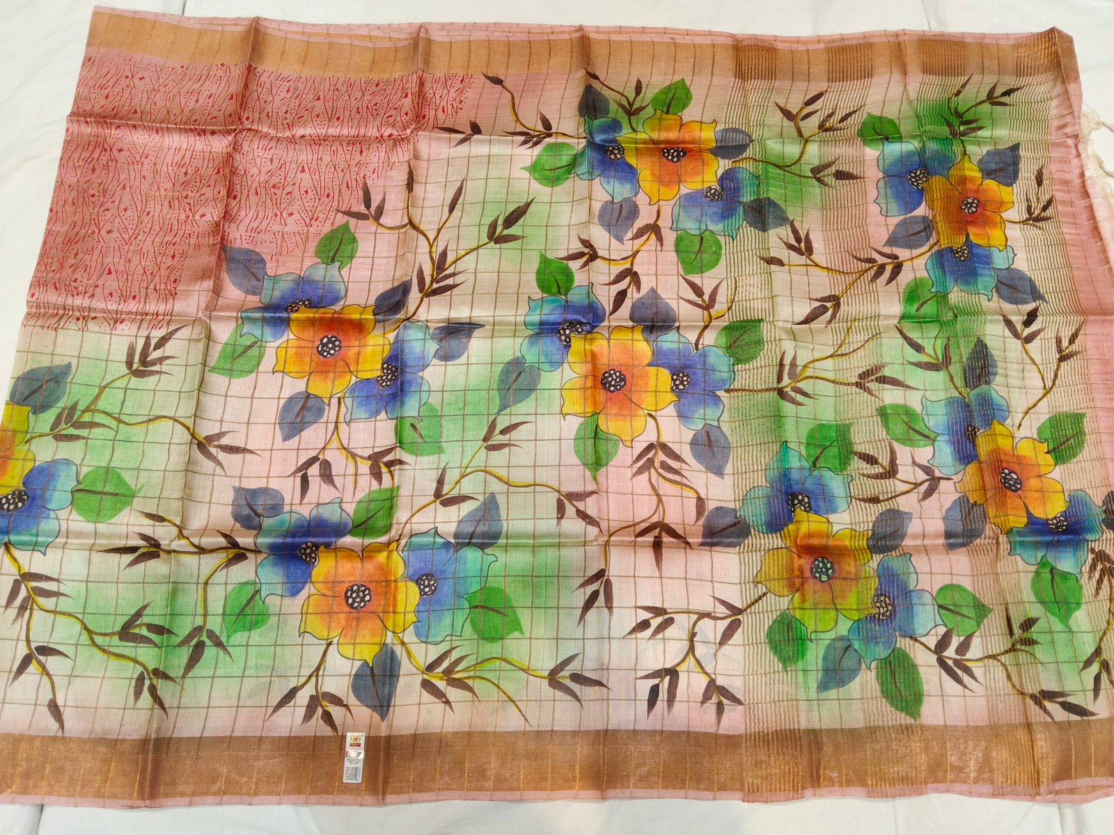 Pure Tussar silk saree - Image 2