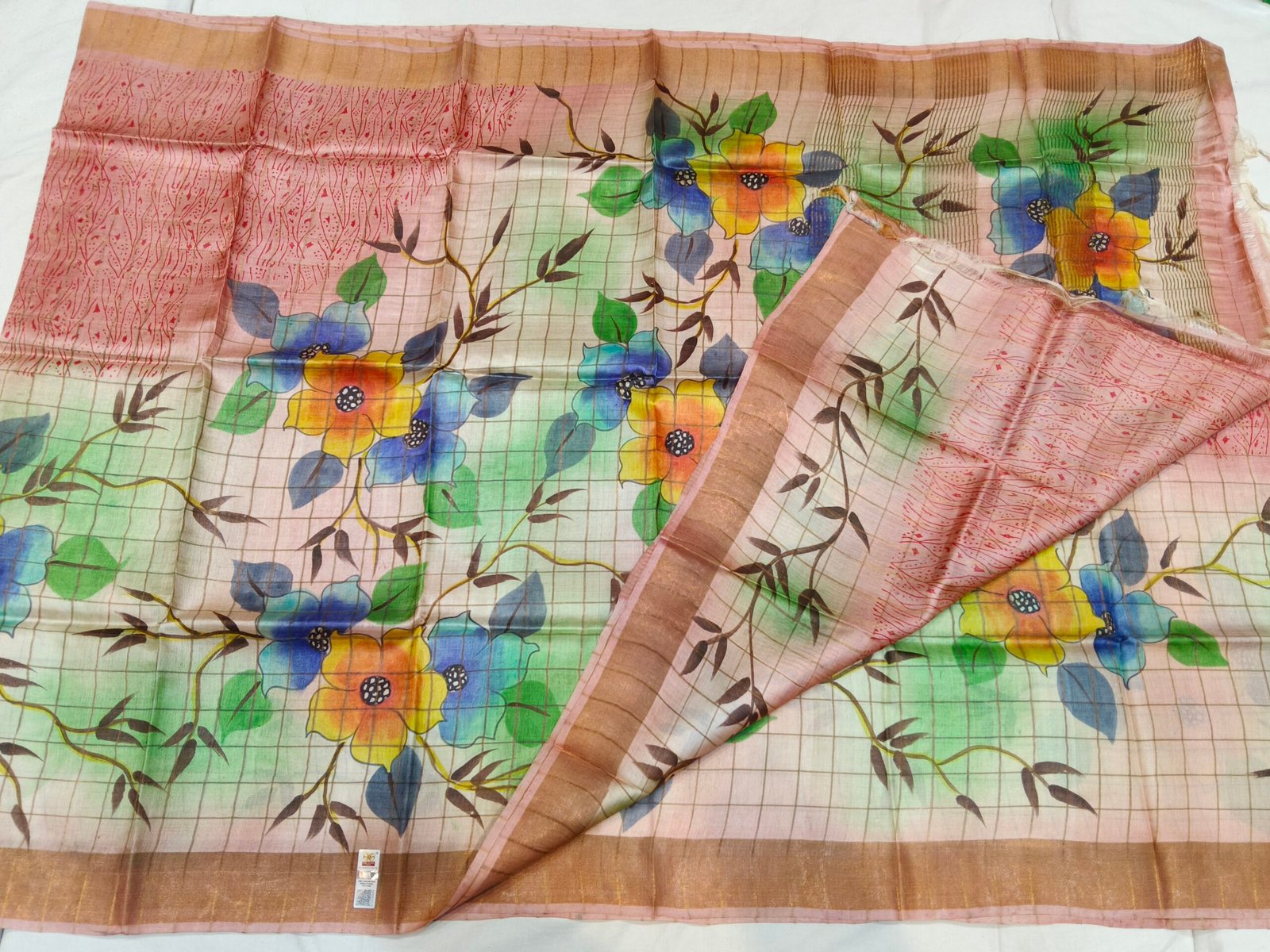 Pure Tussar silk saree - Image 3