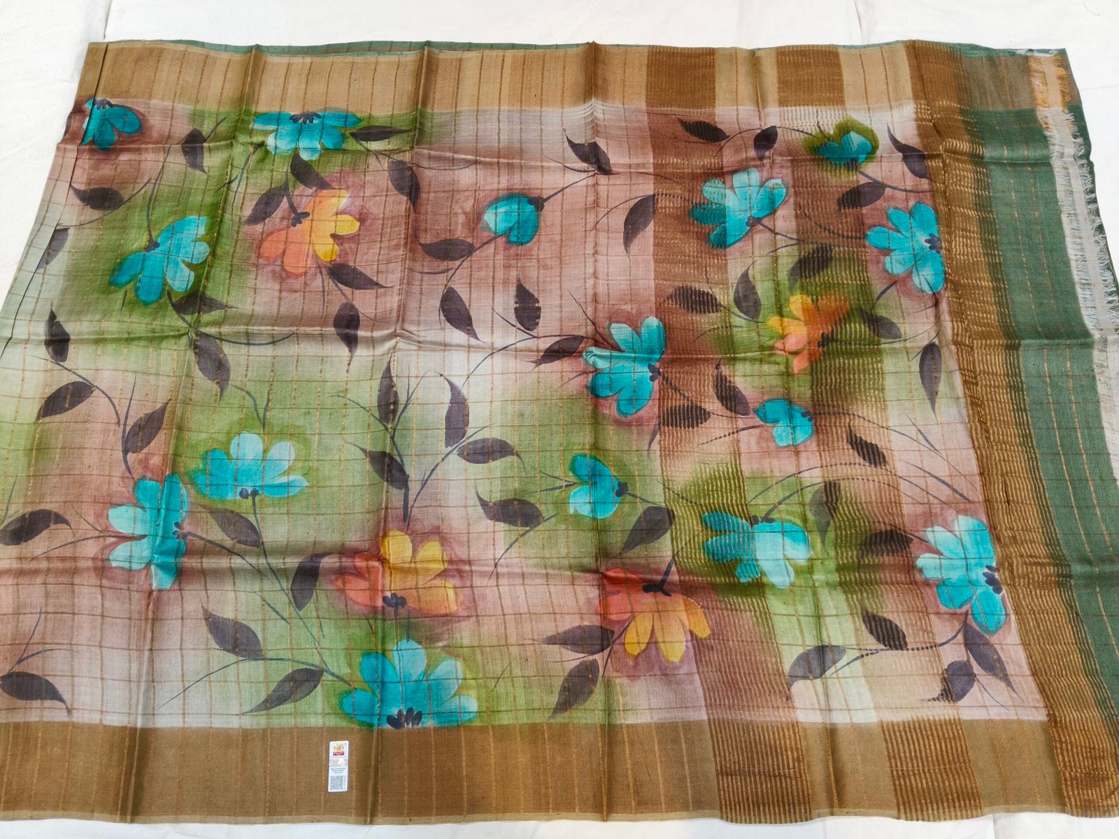 Pure Tussar silk saree - Image 2