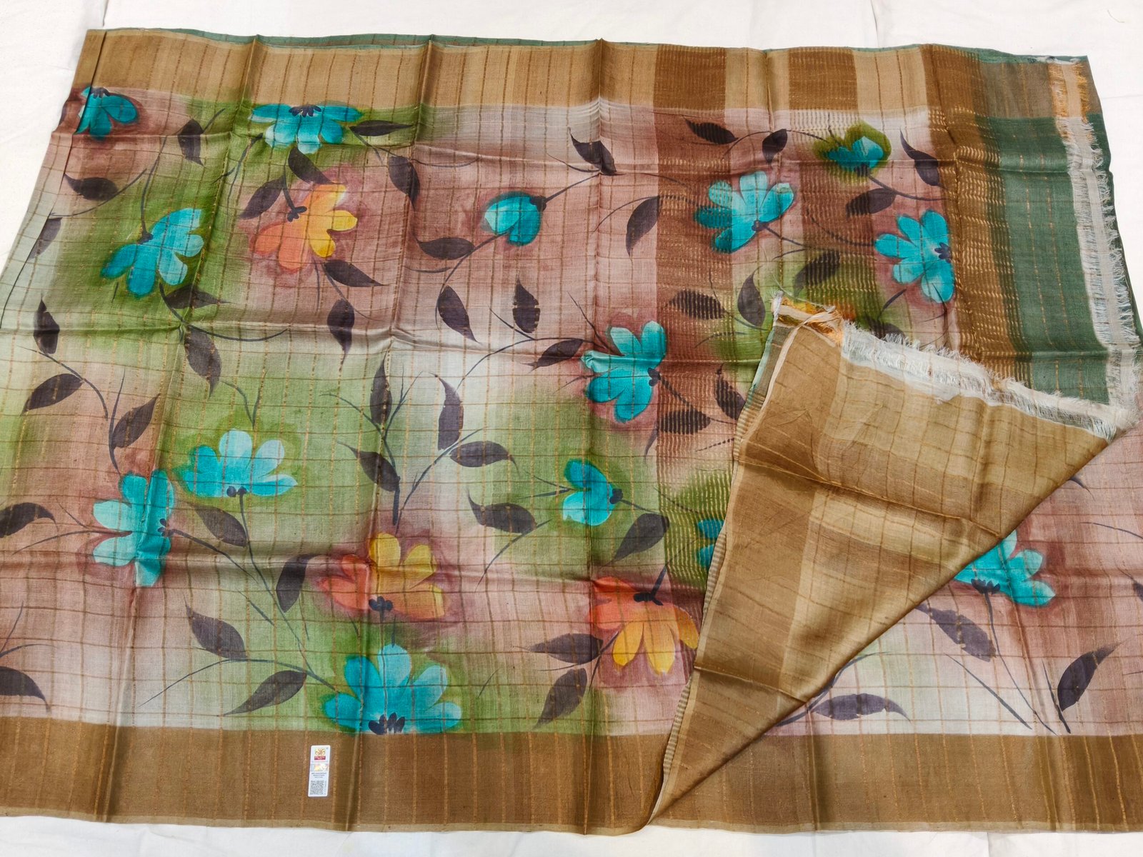 Pure Tussar silk saree - Image 3