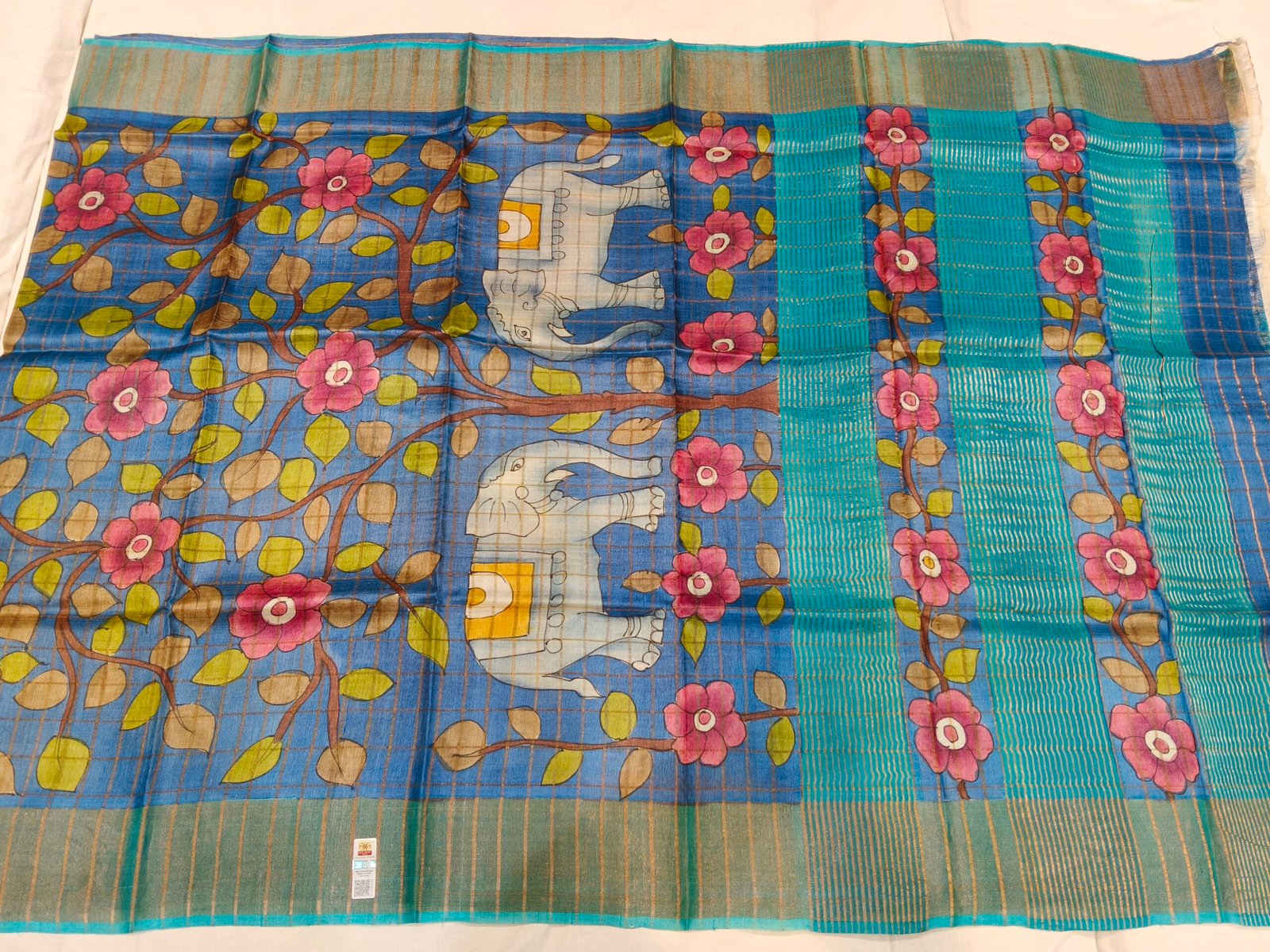 Pure Tussar silk saree - Image 2