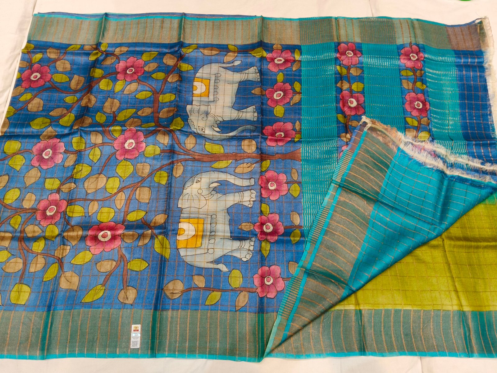 Pure Tussar silk saree - Image 3