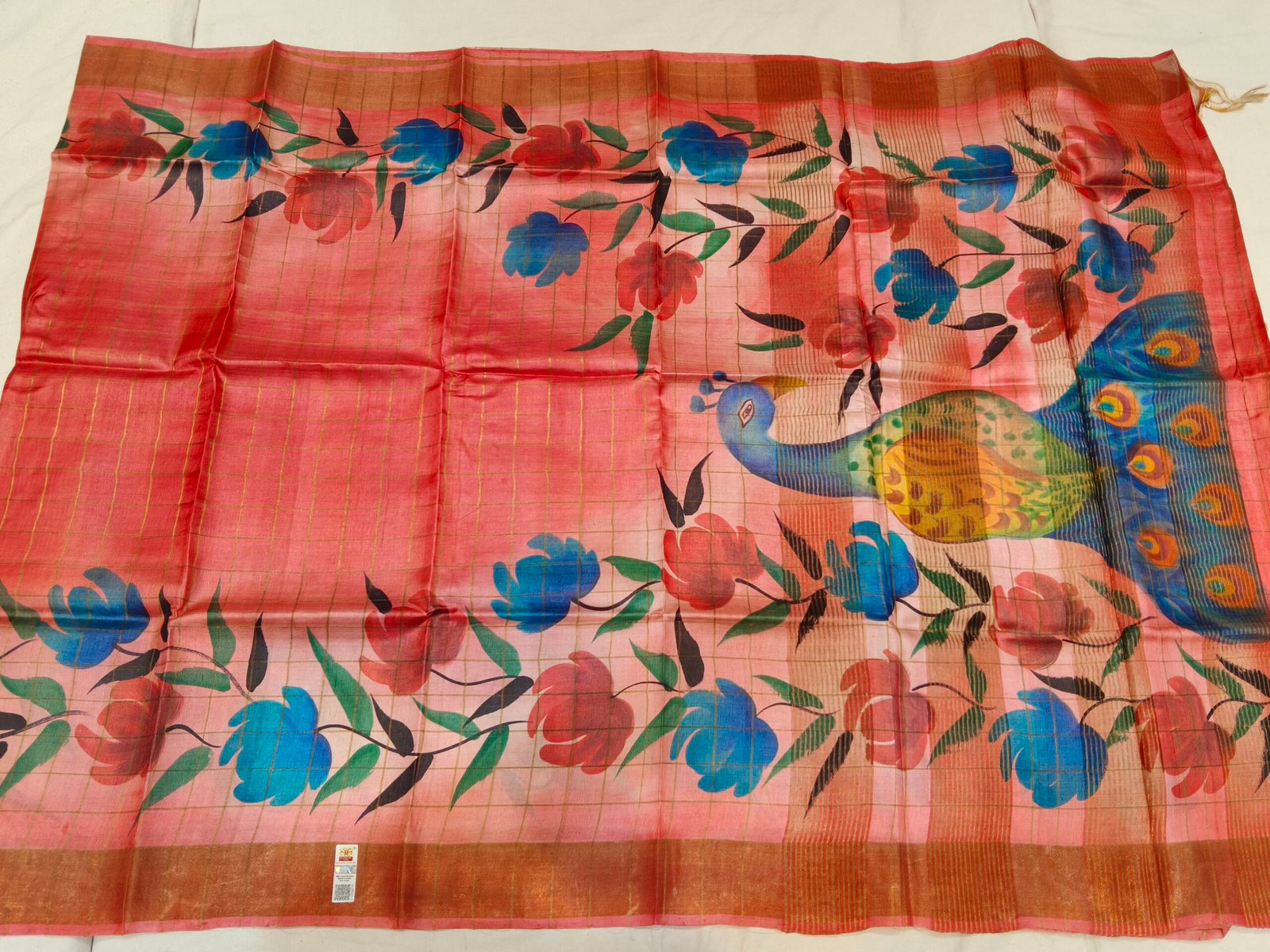 Pure Tussar silk saree - Image 2