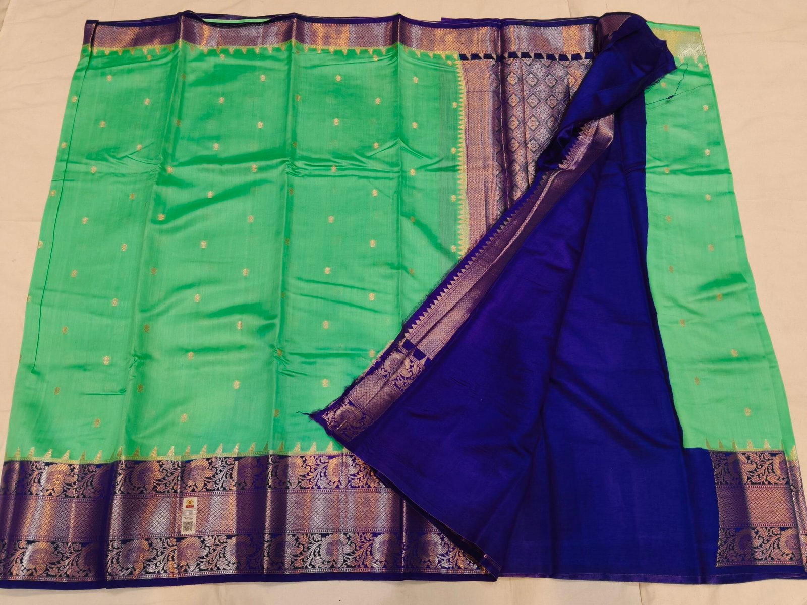 Pure Raw Maango Saree - Image 3
