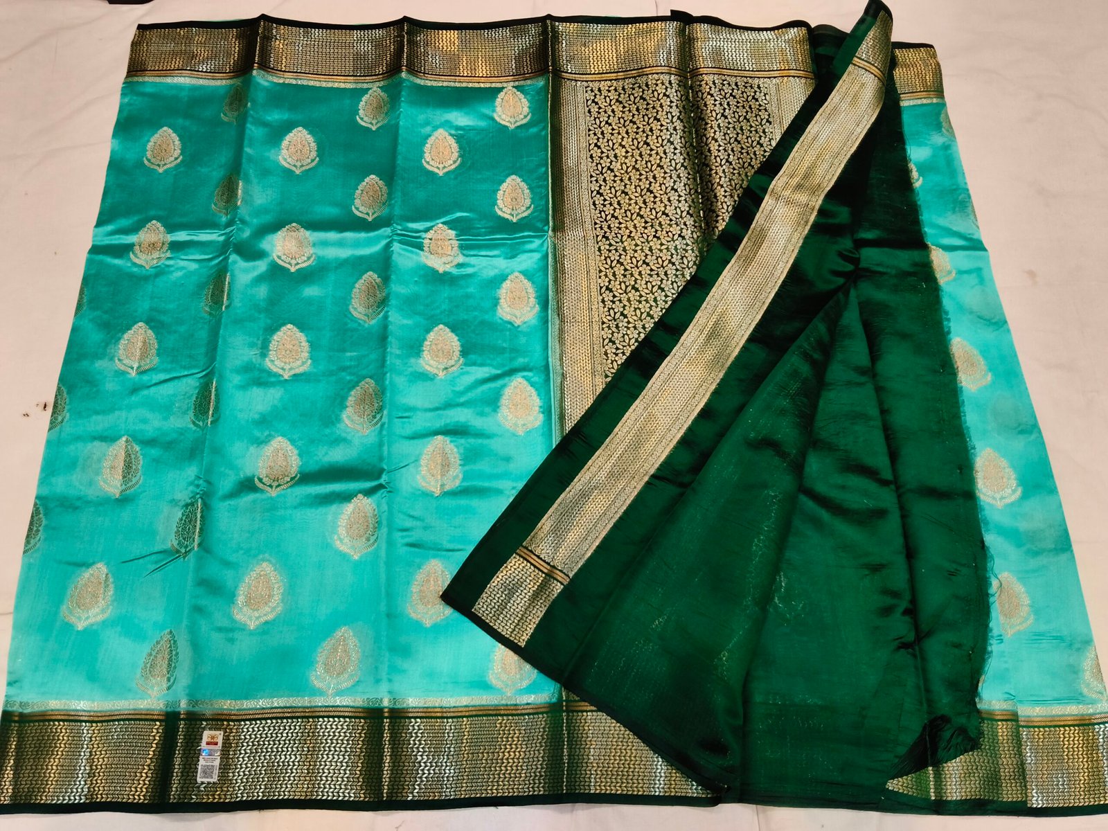 Pure Raw Mango Saree - Image 3