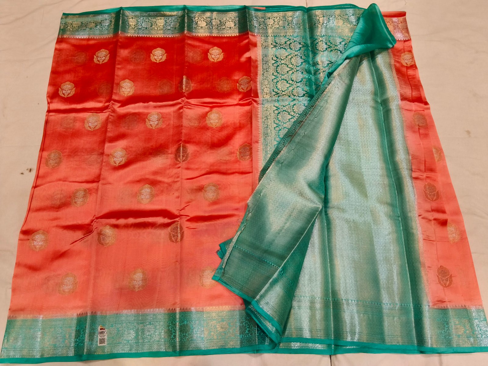 Pure Raw Mango Saree - Image 3