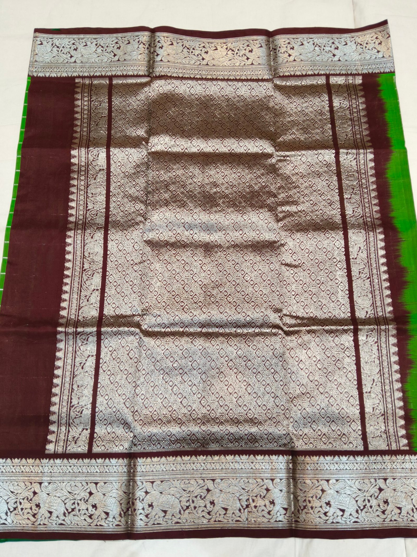 Pure Venkatagiri Pattu Saree - Image 2